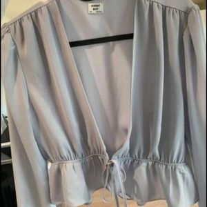Sunday Best Tie Front Blouse